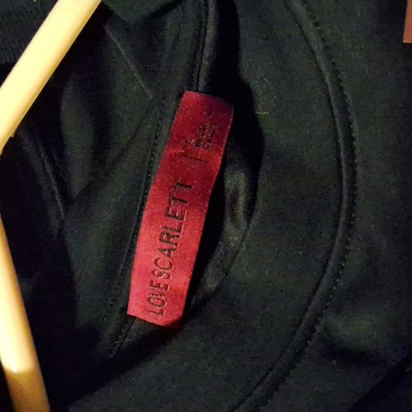 Black Long Sleeve Top with Floral Detail - Picture 4 of 11